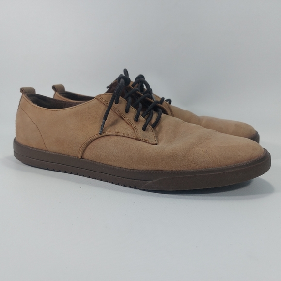 Clae Ellington Mens Tan Suede Lace Up Sneaker Oxford Shoes Size 10 - Picture 2 of 11